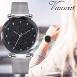Woman Watch Best Selling  Starry Sky    Fashion Classic Luxury Stainless Steel Analog Quartz