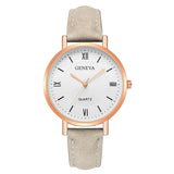 Woman Watch Leather Strap   Bracelet Ladies Clock Hour Quartz