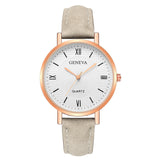 Woman Watch Leather Strap   Bracelet Ladies Clock Hour Quartz