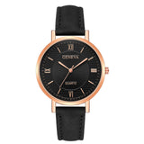 Woman Watch Leather Strap   Bracelet Ladies Clock Hour Quartz
