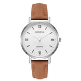 Woman Watch Leather Strap   Bracelet Ladies Clock Hour Quartz