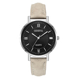 Woman Watch Leather Strap   Bracelet Ladies Clock Hour Quartz