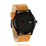 Man Watch Top Luxury Brand Sports Quartz Leather Army Military Wrist