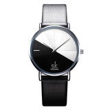 Woman Watch Fashion Leather Wrist  Vintage Ladies  Irregular