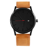 Man Watch New s Fashion Leather Quartz  Casual Sports