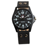 Man Watch New Business Quartz  Sport Military  Corium Leather Wrist