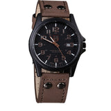 Man Watch New Business Quartz  Sport Military  Corium Leather Wrist