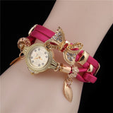 Woman Watch  Butterfly Retro Bracelet  Lovely Wedding Quartz Wrist  Colors Rhinestone Delicate