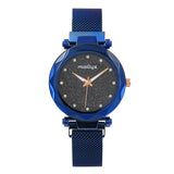 Woman Watch Luxury Diamond Rose Gold  Fashion Ladies Starry Sky Magnetic