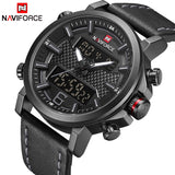 Man Watch 2019  New  Fashion Sport   Men Leather Waterproof Quartz   Date LED Analog