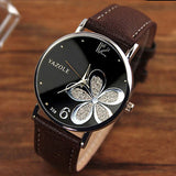 Woman Watch  Ladies Wrist  2019 Top Brand Famous Clock Quartz  Flowers Wristwatch