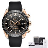 Man Watch, Brand Luxury Silicone Strap, Waterproof, Sport, Quartz, Chronograph Military ,