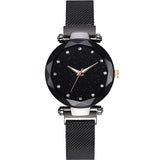 Woman Watch 2019 Hot Sale Starry Sky   Luxury Magnetic Magnet Buckle Quartz Wristwatch