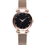 Woman Watch 2019 Hot Sale Starry Sky   Luxury Magnetic Magnet Buckle Quartz Wristwatch