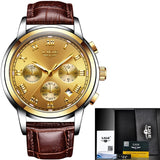 Man Watch  New  Luxury Brand   Chronograph Sports   Waterproof Full Steel Quartz
