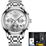 Man Watch  New  Luxury Brand   Chronograph Sports   Waterproof Full Steel Quartz