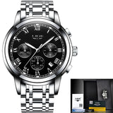 Man Watch  New  Luxury Brand   Chronograph Sports   Waterproof Full Steel Quartz