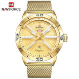 Man Watch Top Brand Luxury Sport  Mesh Steel Date Week Waterproof Quartz