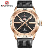 Man Watch Top Brand Luxury Sport  Mesh Steel Date Week Waterproof Quartz