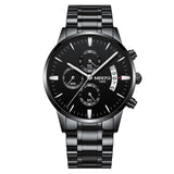 Man Watch Chronograph Sport   Top Brand Luxury Waterproof Full Steel Quartz Gold