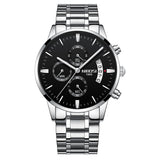 Man Watch Chronograph Sport   Top Brand Luxury Waterproof Full Steel Quartz Gold