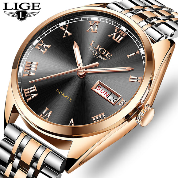 Man Watch 2019 New  Watches Top Brand Fashion Chronograph Male Stainless Steel Waterproof Business