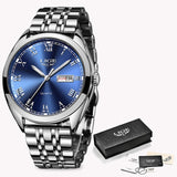 Man Watch 2019 New  Watches Top Brand Fashion Chronograph Male Stainless Steel Waterproof Business