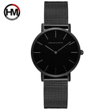 Woman Watch Top Brand Luxury Japan Quartz Movement Stainless Steel Sliver White Dial Waterproof