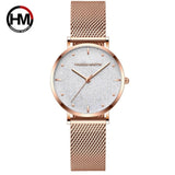 Woman Watch Top Brand Luxury Japan Quartz Movement Stainless Steel Sliver White Dial Waterproof