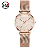 Woman Watch Top Brand Luxury Japan Quartz Movement Stainless Steel Sliver White Dial Waterproof