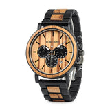 Man Watch Wooden,,Relogio Masculino, Top Brand Luxury Stylish, Chronograph, Military