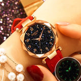 Woman Watch Fashion   Best Sell Star Sky Dial Clock Luxury Rose Gold   Bracelet Quartz
