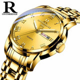 Woman Watch Business Waterproof Clock Auto Date Silver Steel