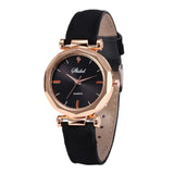 Woman Watch Fashion  Leather Casual   Luxury Analog Quartz Crystal Wristwatch