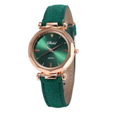 Woman Watch Fashion  Leather Casual   Luxury Analog Quartz Crystal Wristwatch