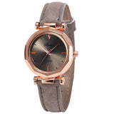 Woman Watch Fashion  Leather Casual   Luxury Analog Quartz Crystal Wristwatch
