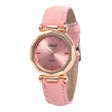 Woman Watch Fashion  Leather Casual   Luxury Analog Quartz Crystal Wristwatch