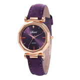Woman Watch Fashion  Leather Casual   Luxury Analog Quartz Crystal Wristwatch