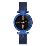 Woman Watch Luxury Purple Vibrato Ladies  Starry Sky Magnetic