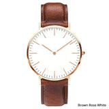 Man Watch Luxury Brand  Stainless Steel Bracelet Quartz Watch Fashion Rose Gold Silver