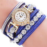 Woman Watch  2019  Quartz   Leather  Rhinestone Bracelet Watches