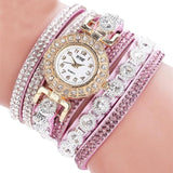 Woman Watch  2019  Quartz   Leather  Rhinestone Bracelet Watches