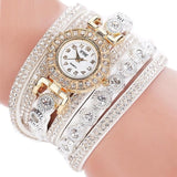 Woman Watch  2019  Quartz   Leather  Rhinestone Bracelet Watches