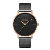 Woman Watch New Ultra-thin  2019 Lover's Luxury Saat Rose Gold Mesh Stainless Steel
