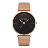 Woman Watch New Ultra-thin  2019 Lover's Luxury Saat Rose Gold Mesh Stainless Steel