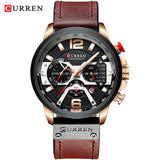 Man Watch Casual Sport  Blue Top Brand Luxury Military Leather Wrist