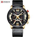 Man Watch Casual Sport  Blue Top Brand Luxury Military Leather Wrist