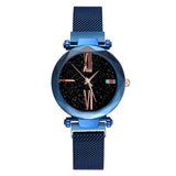 Woman Watch Luxury Rose Gold  Minimalism Starry sky Magnet Buckle Fashion Casual