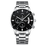 Man Watch Gold And Black  Top Brand Luxury Sports  2019