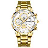 Man Watch Gold And Black  Top Brand Luxury Sports  2019